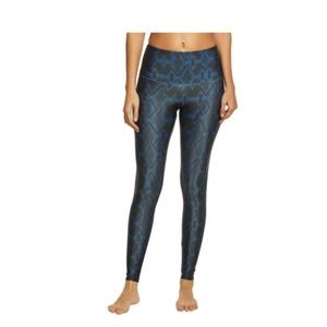 Onzie Navy Python Snake Yoga Leggings